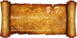 Bagó Terézia névjegykártya