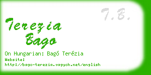 terezia bago business card