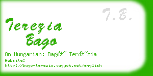 terezia bago business card